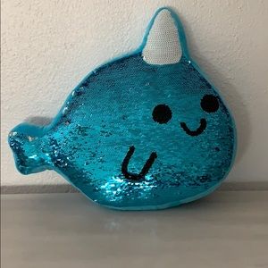 justice narwhal pillow
